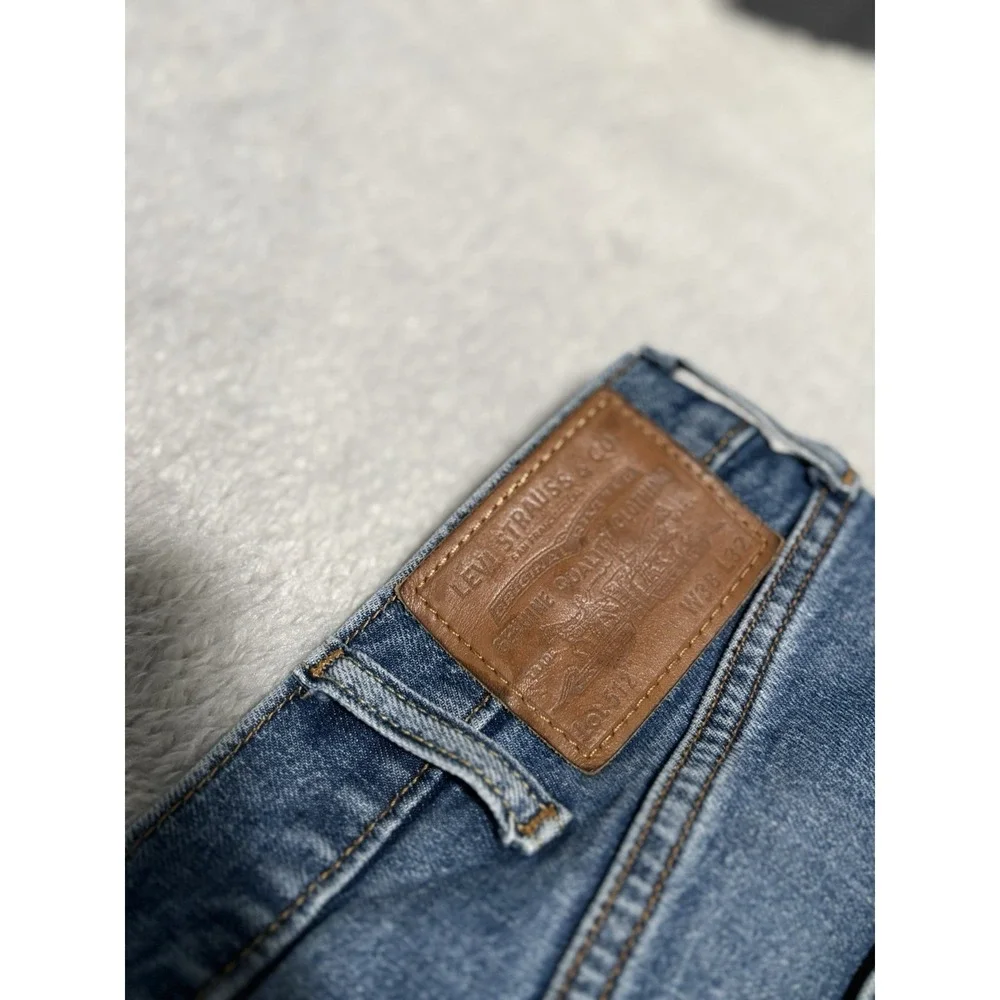 Levi's 512 Premium Slim Tapered Blue Mens Jeans Size 38x32‎ Pants Stretch